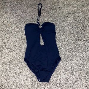 Navy Blue One Piece Bathing Suit